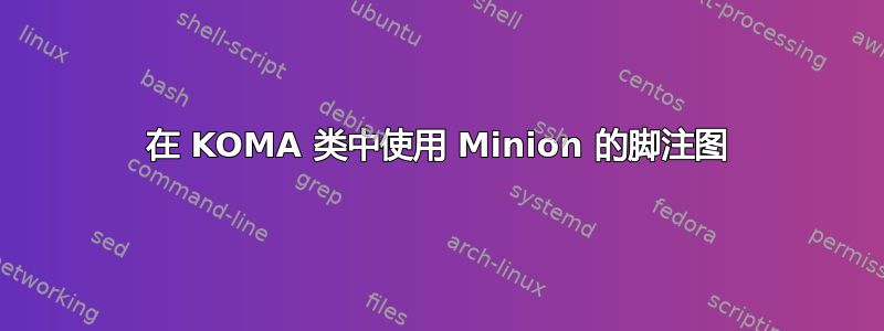 在 KOMA 类中使用 Minion 的脚注图