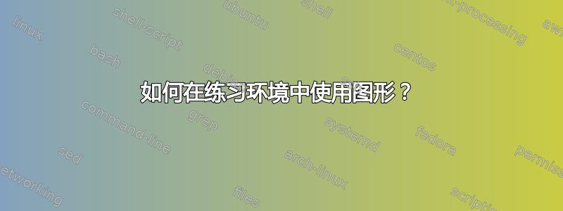 如何在练习环境中使用图形？