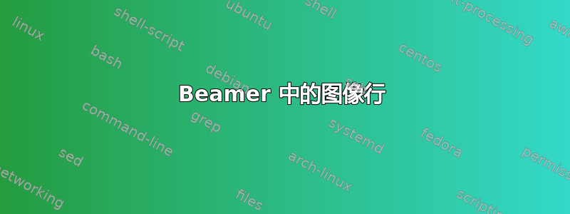 Beamer 中的图像行