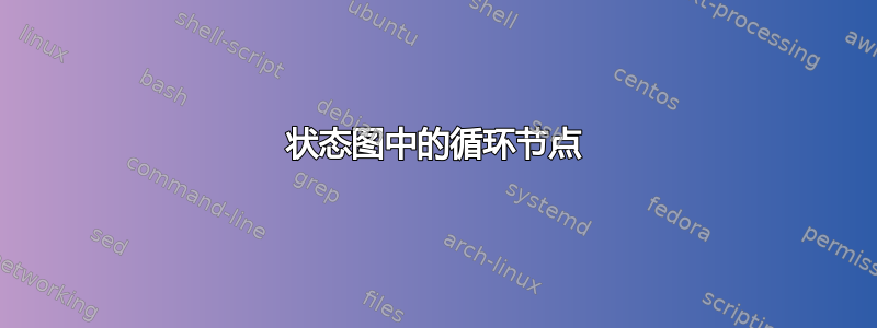 状态图中的循环节点