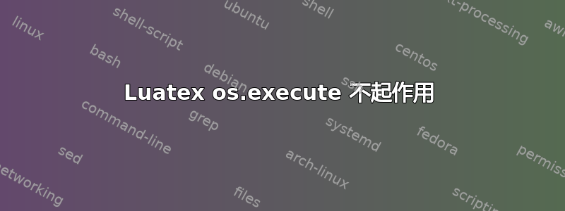 Luatex os.execute 不起作用