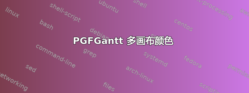 PGFGantt 多画布颜色