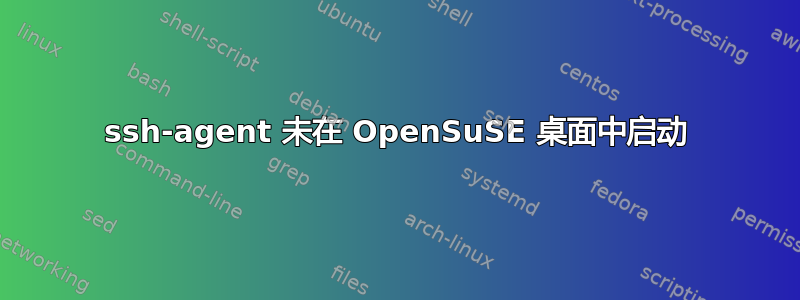 ssh-agent 未在 OpenSuSE 桌面中启动