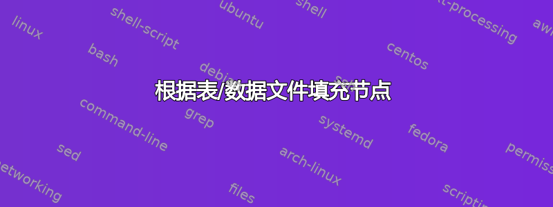 根据表/数据文件填充节点