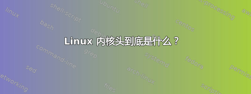 Linux 内核头到底是什么？ 