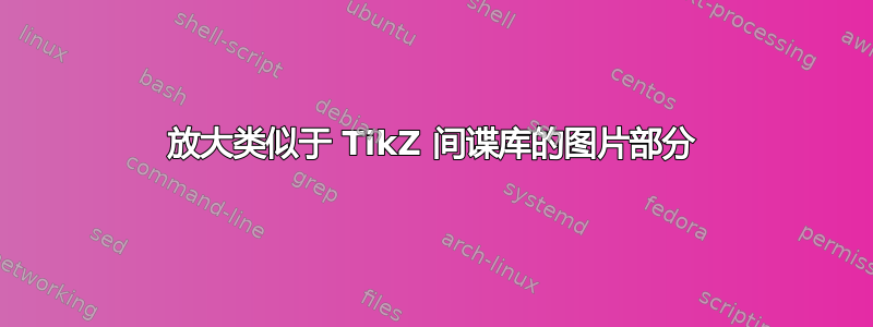 放大类似于 TikZ 间谍库的图片部分