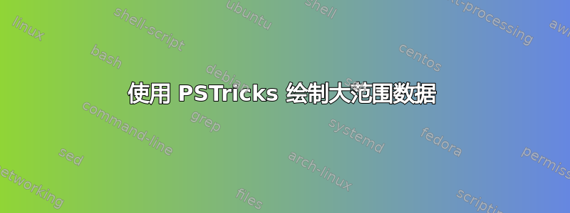 使用 PSTricks 绘制大范围数据