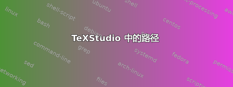 TeXStudio 中的路径