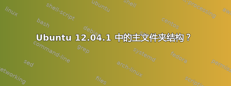 Ubuntu 12.04.1 中的主文件夹结构？