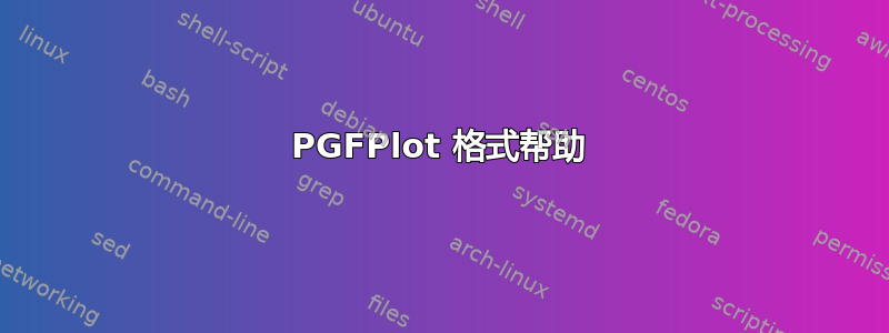 PGFPlot 格式帮助