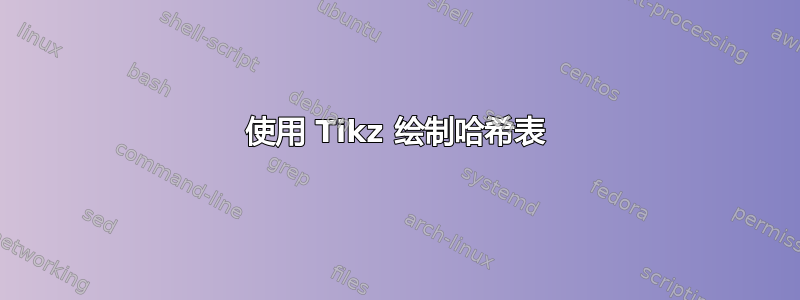 使用 Tikz 绘制哈希表