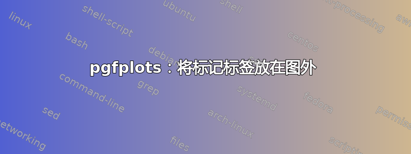 pgfplots：将标记标签放在图外