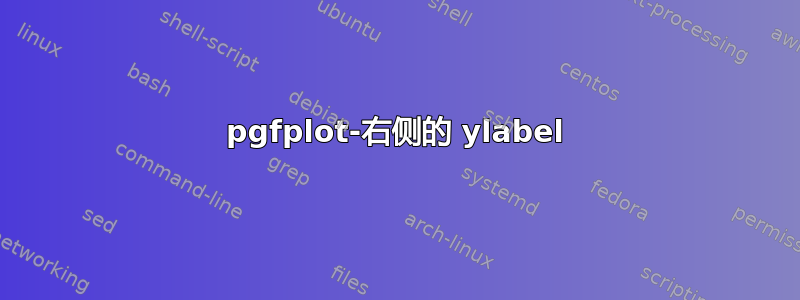 pgfplot-右侧的 ylabel