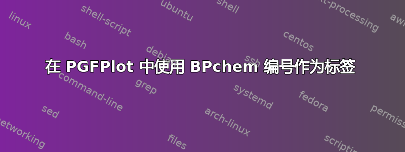 在 PGFPlot 中使用 BPchem 编号作为标签