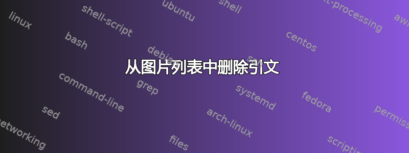 从图片列表中删除引文