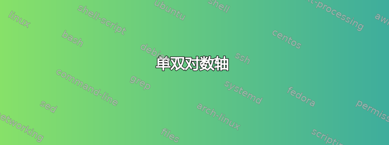 单双对数轴