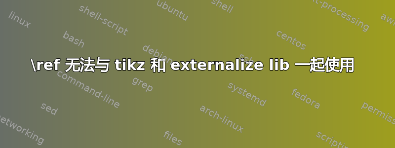 \ref 无法与 tikz 和 externalize lib 一起使用 