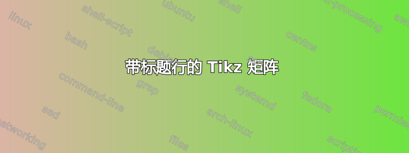 带标题行的 Tikz 矩阵