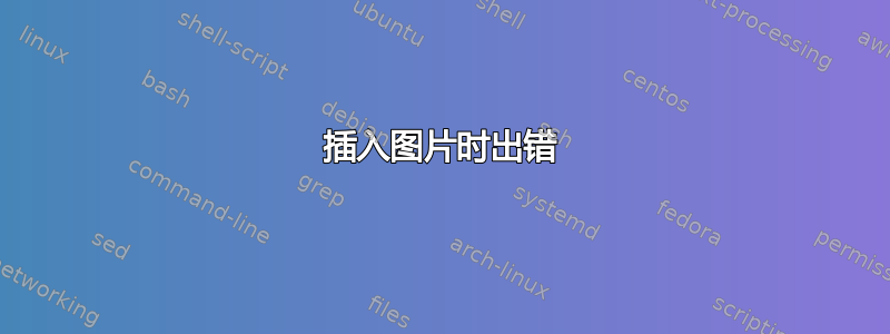 插入图片时出错