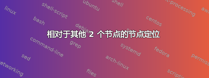 相对于其他 2 个节点的节点定位