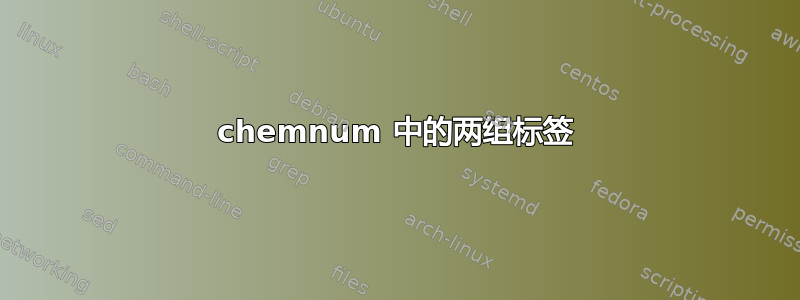 chemnum 中的两组标签