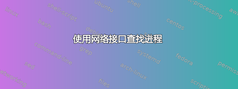 使用网络接口查找进程