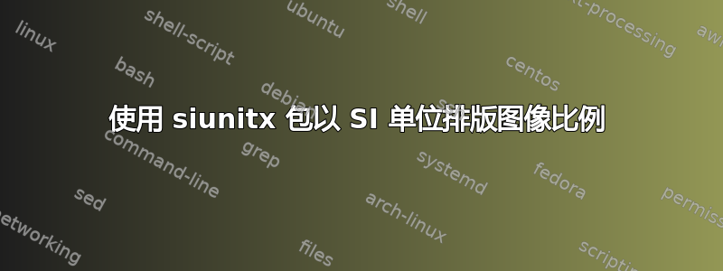 使用 siunitx 包以 SI 单位排版图像比例