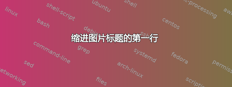 缩进图片标题的第一行