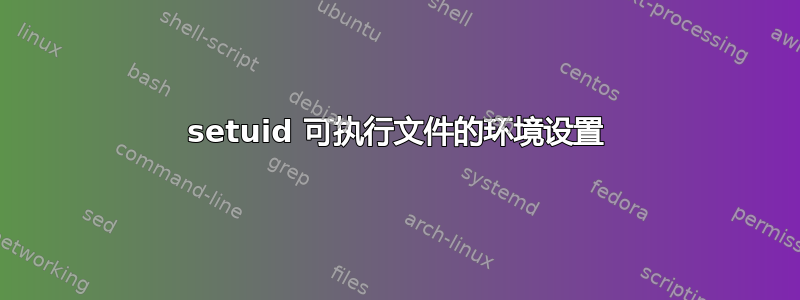 setuid 可执行文件的环境设置