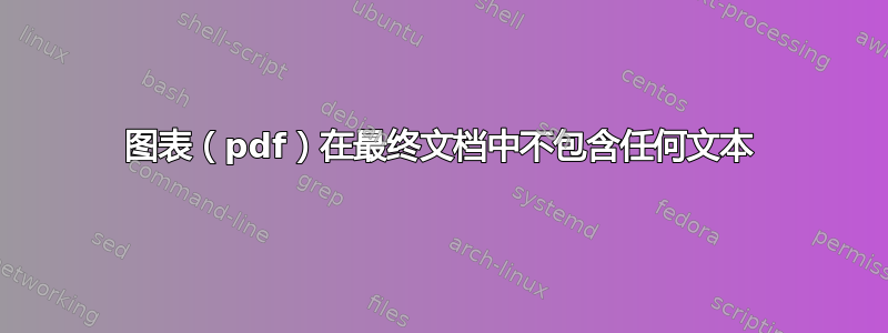 图表（pdf）在最终文档中不包含任何文本