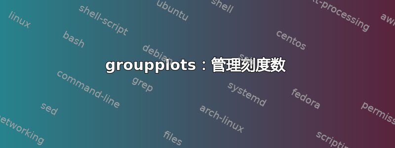 groupplots：管理刻度数