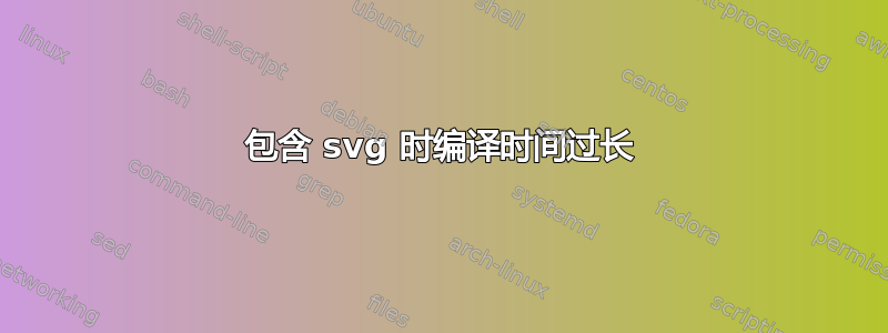 包含 svg 时编译时间过长