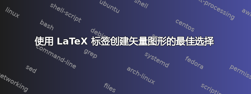 使用 LaTeX 标签创建矢量图形的最佳选择