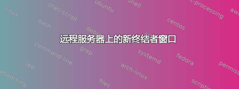 远程服务器上的新终结者窗口