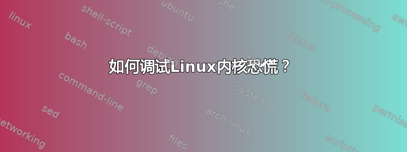 如何调试Linux内核恐慌？