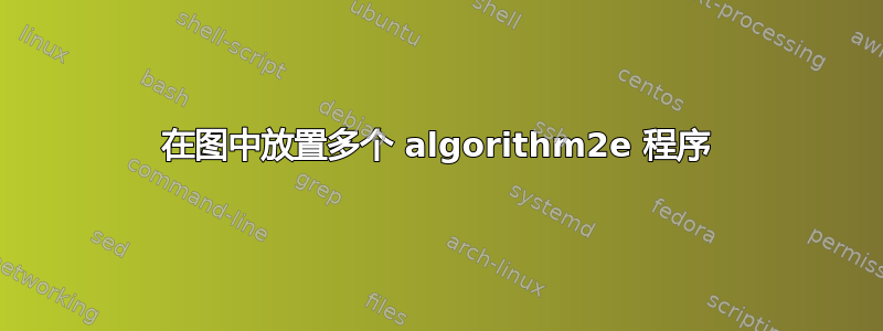 在图中放置多个 algorithm2e 程序