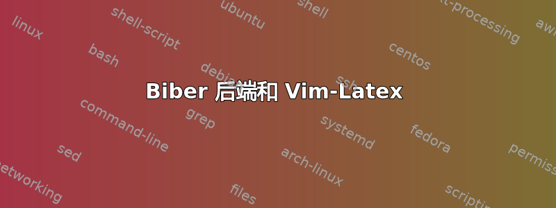 Biber 后端和 Vim-Latex