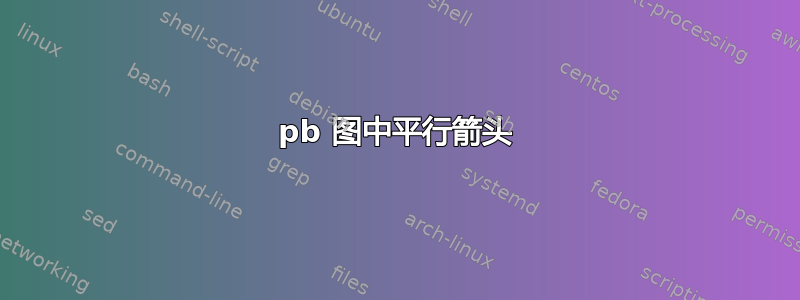 pb 图中平行箭头