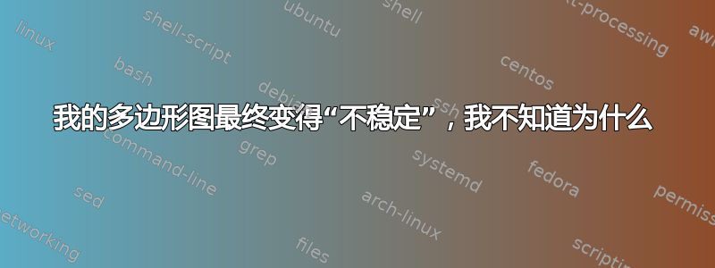 我的多边形图最终变得“不稳定”，我不知道为什么