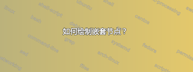 如何绘制嵌套节点？