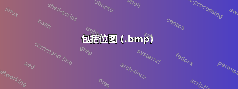 包括位图 (.bmp)