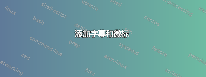 添加字幕和徽标