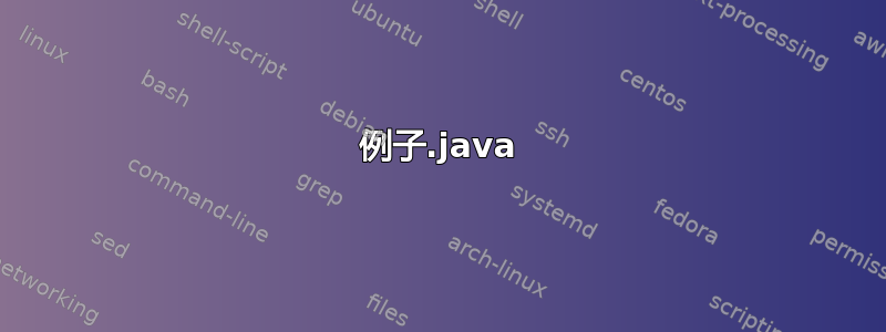 例子.java