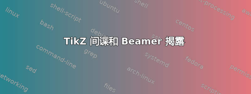 TikZ 间谍和 Beamer 揭露