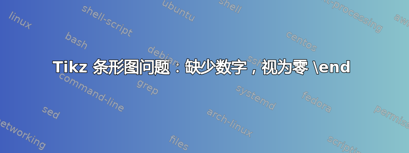 Tikz 条形图问题：缺少数字，视为零 \end