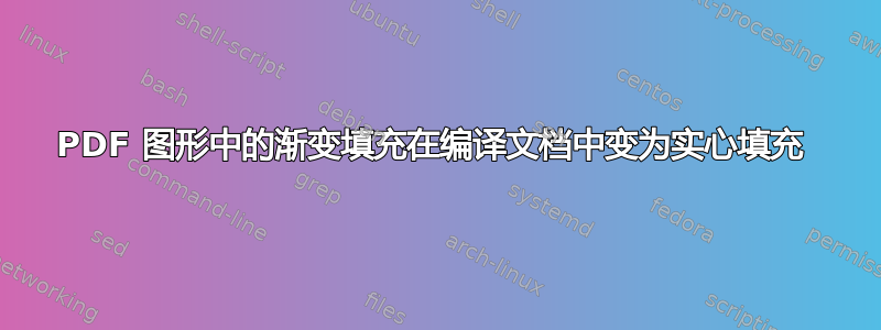 PDF 图形中的渐变填充在编译文档中变为实心填充 