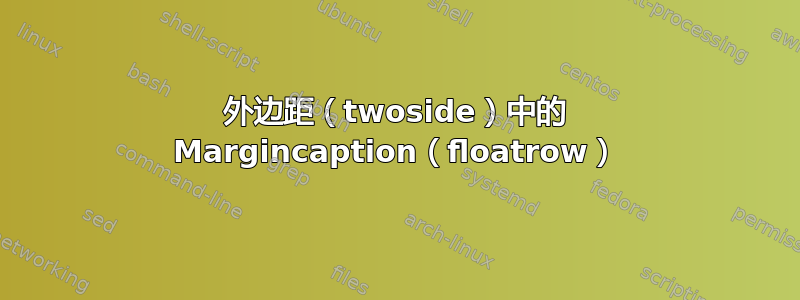 外边距（twoside）中的 Margincaption（floatrow）