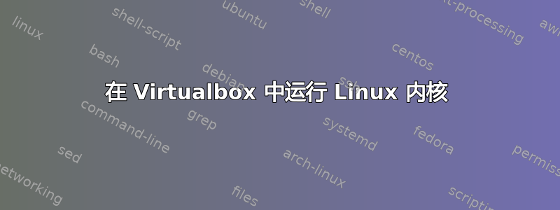 在 Virtualbox 中运行 Linux 内核