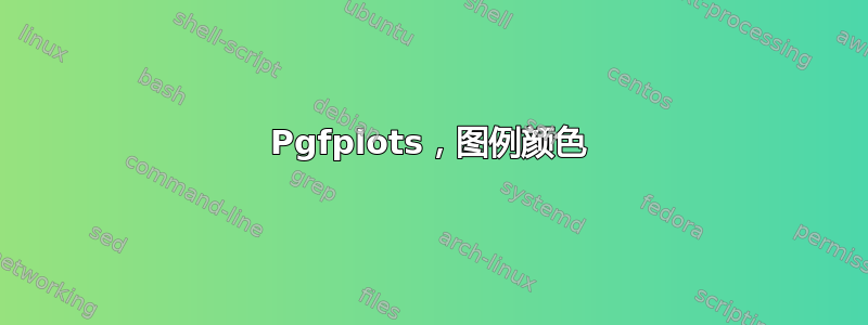 Pgfplots，图例颜色