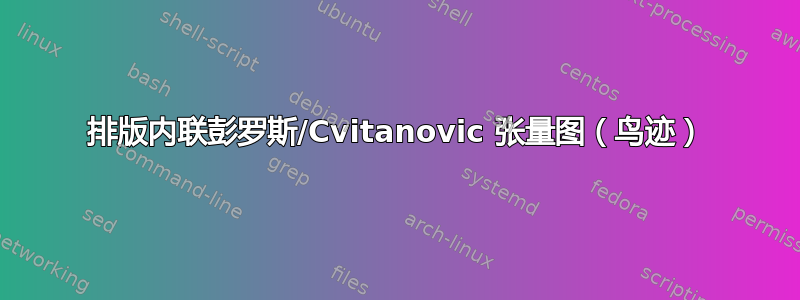 排版内联彭罗斯/Cvitanovic 张量图（鸟迹）